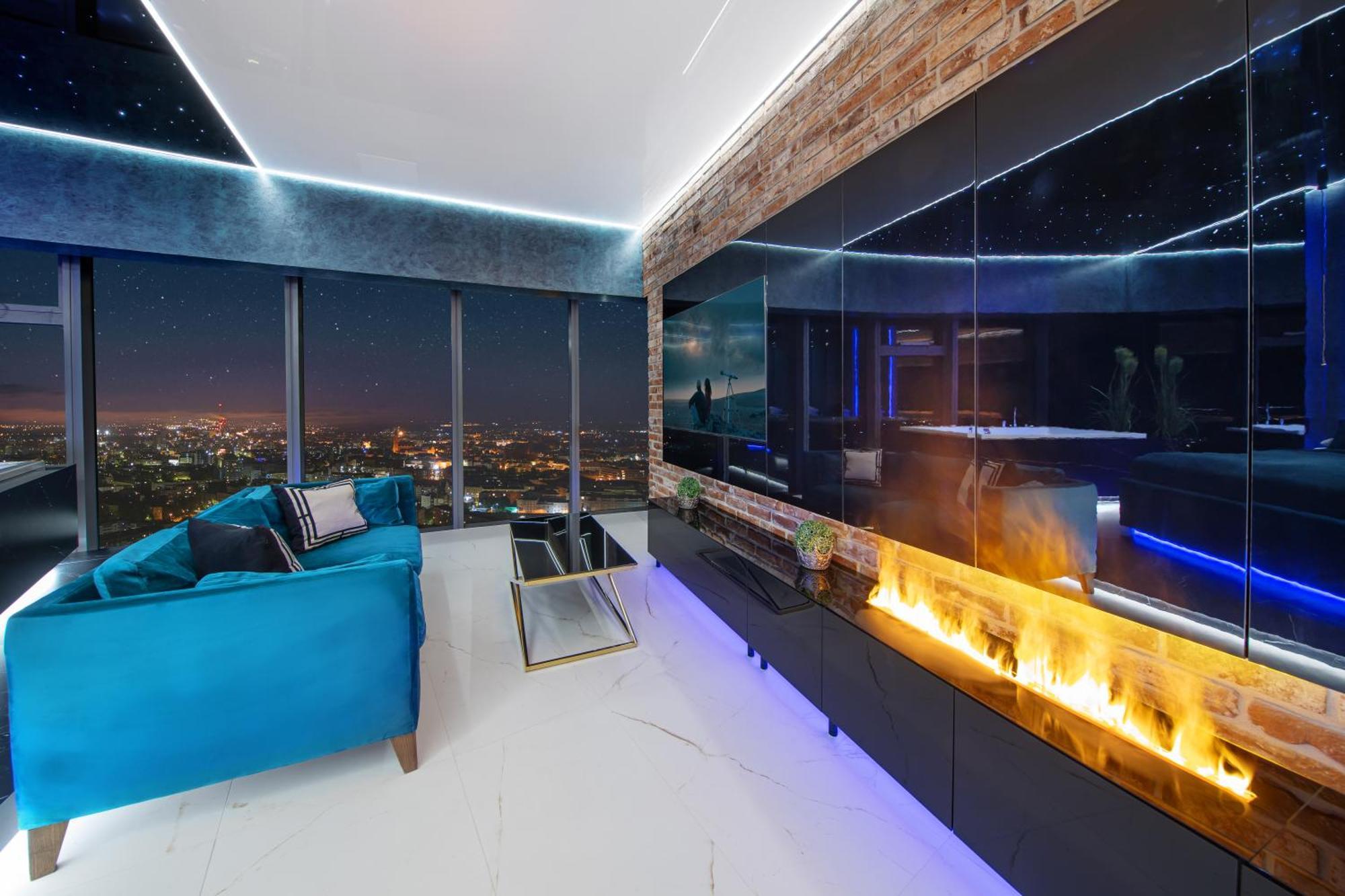 Apartamenty Sky Tower Z Jakuzzi Przy Oknie Apartment