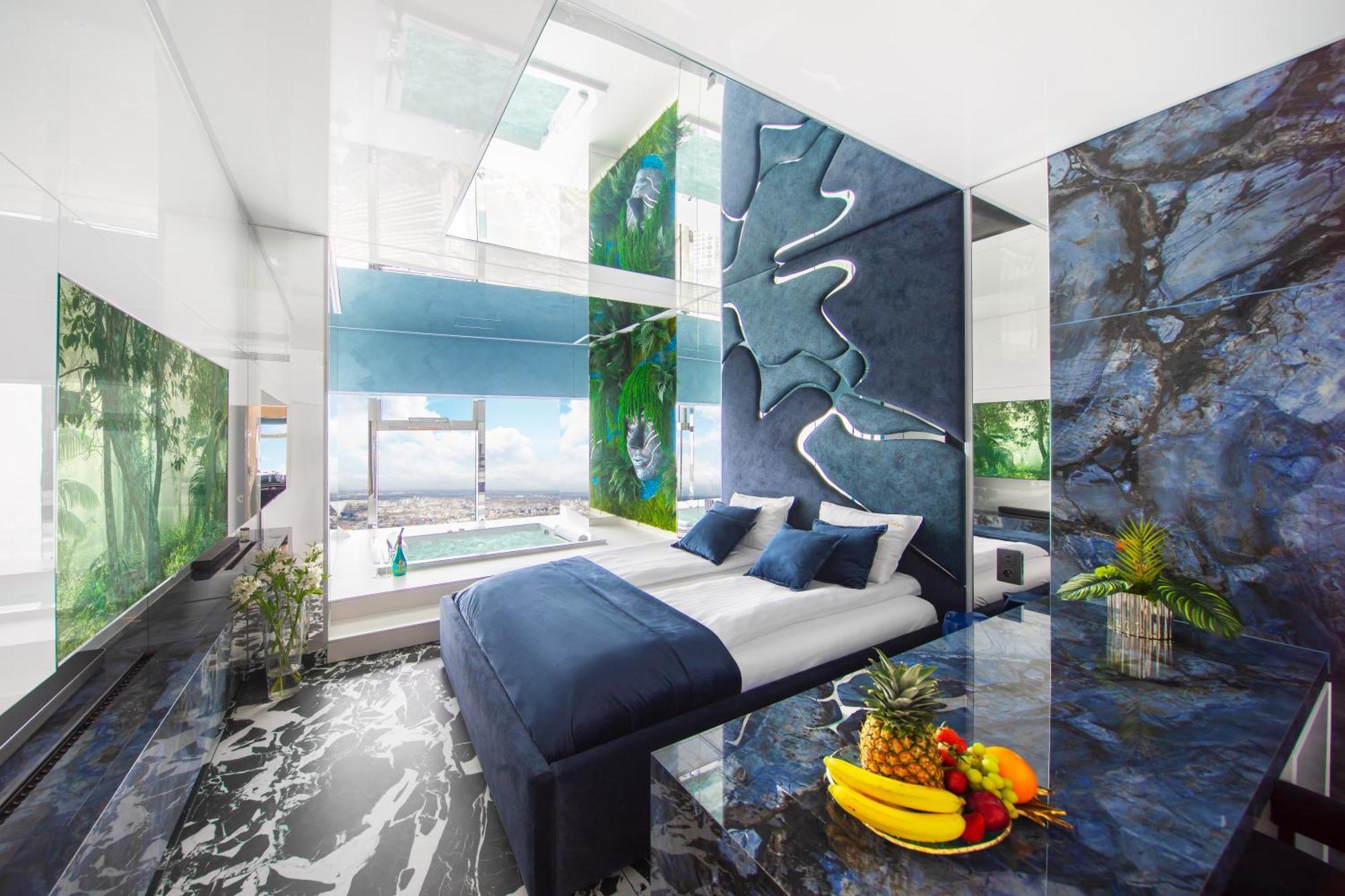 Apartamenty Sky Tower Z Jakuzzi Przy Oknie Breslau