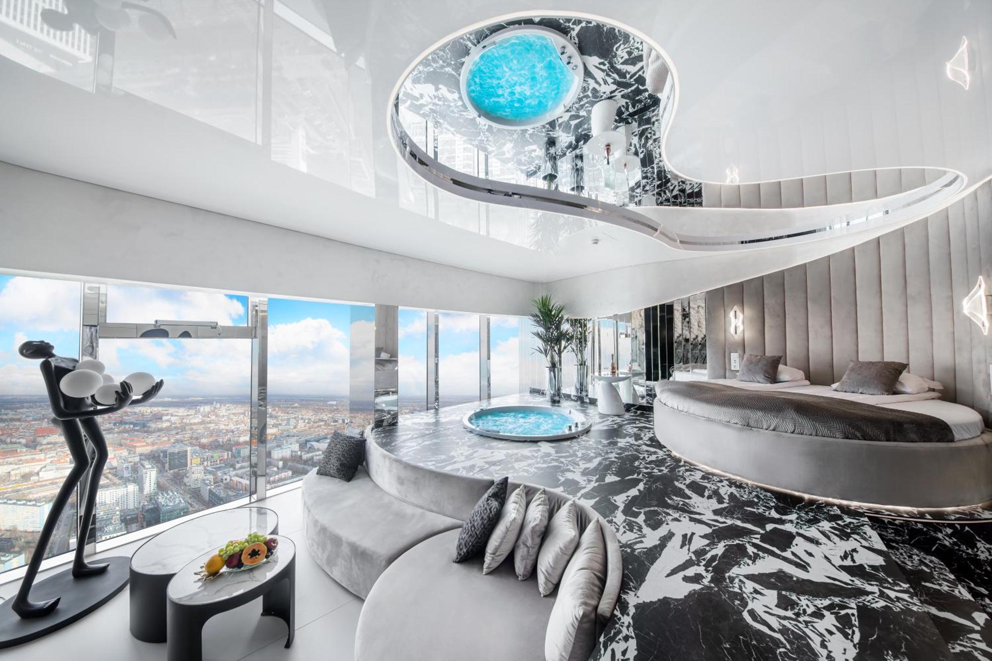 Apartamenty Sky Tower Z Jakuzzi Przy Oknie * Breslau