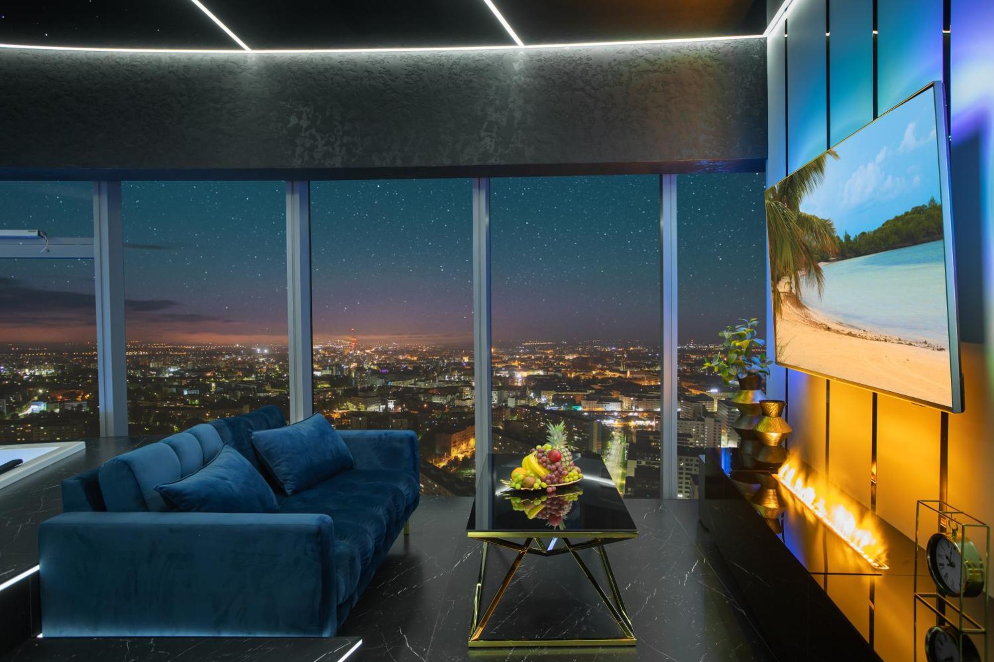 Apartamenty Sky Tower Z Jakuzzi Przy Oknie * Breslau